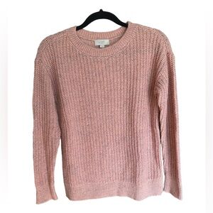LOFT Dusty Peach Shimmer Sweater